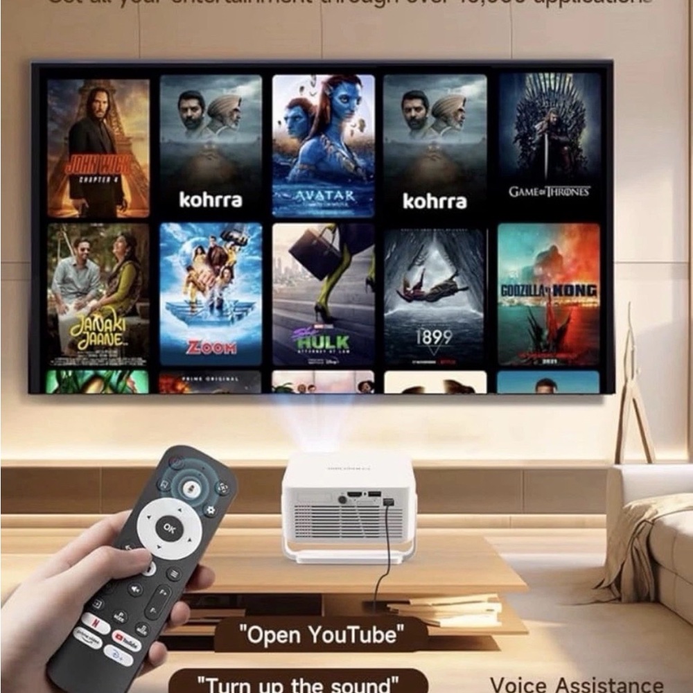 Mini Projector - White - Picture 2 of 12